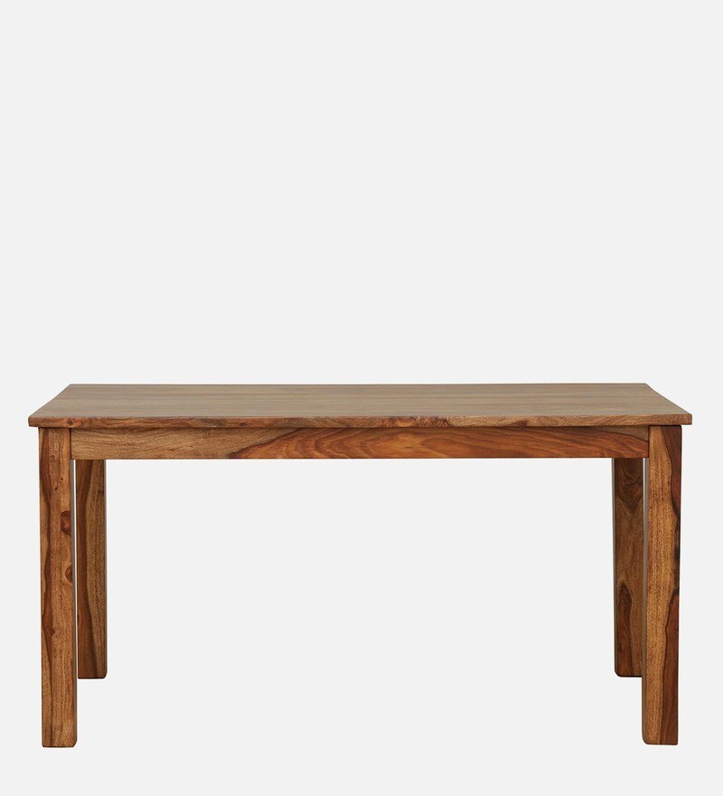 Buy Kentan Sheesham Wood 4 Seater Dining Table In Rustic Teak Finish By ...