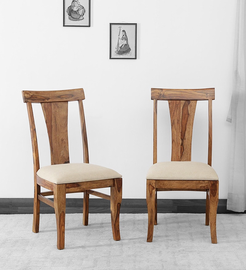 solid wood dining chairs set of 2