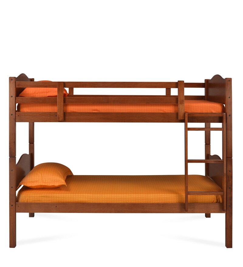 Buy Kester Solid Wood Bunk Bed in Dark Oak Finish Online Bunk Beds