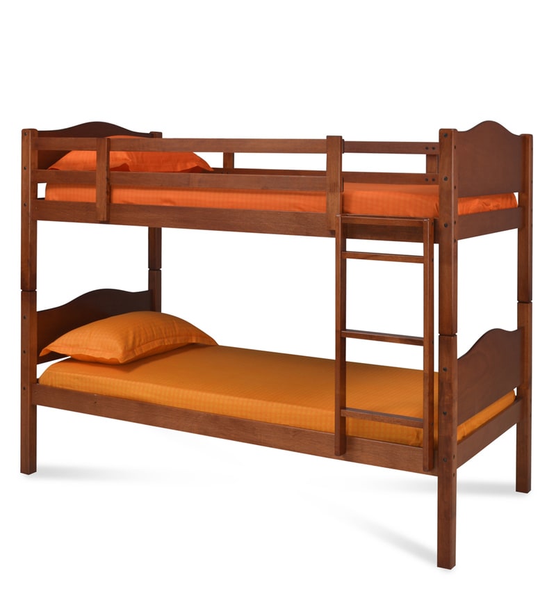 Buy Kester Solid Wood Bunk Bed in Dark Oak Finish Online Bunk Beds