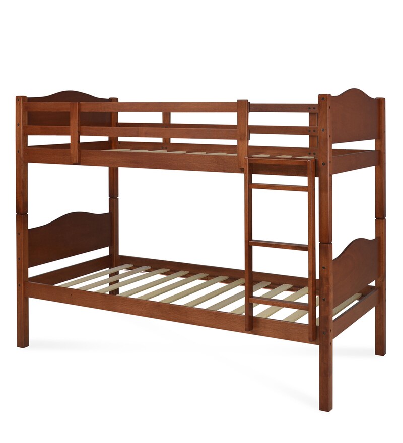 Buy Kester Solid Wood Bunk Bed in Dark Oak Finish Online Bunk Beds