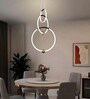 Keaton 50W | 50 Cm | Google & Alexa | Height Adjustable | 3 Light Mode | Modern LED Ceiling Chandelier for Living Room, Dining, Bedroom, Hall, Kitchen, Office,Luxury Decorative Lighting
