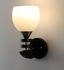 Keefe Wooden Wall Mounted Uplight Sconce (Black)