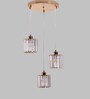 Orem Kelly Copper Crystal Cluster Hanging Light