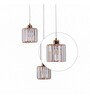 Orem Kelly Copper Crystal Cluster Hanging Light