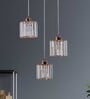 Orem Kelly Copper Crystal Cluster Hanging Light