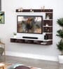 Kelly Wall Mount TV Unit For TV Upto 43" in Wenge White Finish
