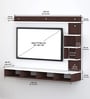 Kelly Wall Mount TV Unit For TV Upto 43" in Wenge White Finish