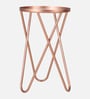 Kelso Metal End Table with Glass Top