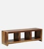 Kelty Sheesham Wood TV Unit in Scratch Resistant Rustic Teak Finish For TVs Up To 55"