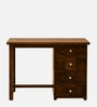 Kelty Sheesham Wood Writing Table In Scratch Resistant Provincial Teak Finish With Drawers