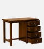 Kelty Sheesham Wood Writing Table In Scratch Resistant Provincial Teak Finish With Drawers