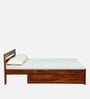 Kelty Sheesham Wood King Size Bed in Scratch Resistant Honey Oak Finish With Drawer Storage
