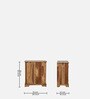 Kelty Sheesham Wood Shoe Rack In Rustic Teak Finish Kelty Sheesham Wood Shoe Rack In Rustic Teak Finish
