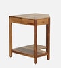 Kelty Sheesham Wood Corner Writing Table in Scratch Resistant Rustic Teak Finish