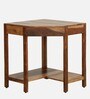 Kelty Sheesham Wood Corner Writing Table in Scratch Resistant Rustic Teak Finish