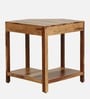 Kelty Sheesham Wood Corner Writing Table in Scratch Resistant Rustic Teak Finish