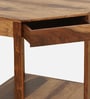 Kelty Sheesham Wood Corner Writing Table in Scratch Resistant Rustic Teak Finish