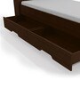 Ken Single Bed With Storage In Dark Walnut Finish