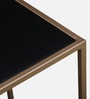 Celita Metal Console Table In Black & Gold Finish