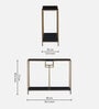 Celita Metal Console Table In Black & Gold Finish