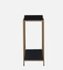 Celita Metal Console Table In Black & Gold Finish