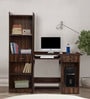 Kenny Hutch Desk in Dark Walnut Finish