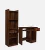 Kenny Hutch Desk in Dark Walnut Finish