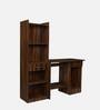 Kenny Hutch Desk in Dark Walnut Finish