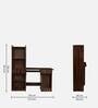 Kenny Hutch Desk in Dark Walnut Finish