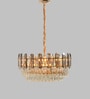 Livorno Grey Crystal Empire Chandelier