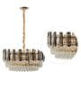 Livorno Grey Crystal Empire Chandelier