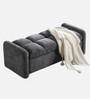 Kensington Fabric Elite Storage Ottoman Ottoman in Dark Grey Colour