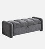 Kensington Fabric Elite Storage Ottoman Ottoman in Dark Grey Colour