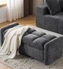 Kensington Fabric Elite Storage Ottoman Ottoman in Dark Grey Colour