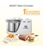 KENT 150W Wet Encased Rotating Drum For Safe Operation&Low Noise Mixer & Grinder (White)