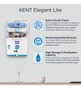 KENT Elegant Lite RO+UV+UF+TDS Wall Mounting Water Purifier (White)