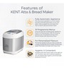 KENT Fully Automatic With 19 Pre-set Menu 550 W Atta and Bread Maker (Grey)
