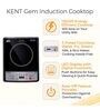 KENT GEM 1500W Induction Cooktop in Black Colour