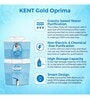 KENT Gold Optima Gravity based UF Technology Table-Top Water Purifier (White)