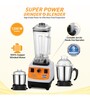 KENT High-Speed Operation BPA-Free and Stainless Steel Lockable Jars Mixer & Grinder (Black)