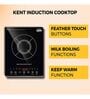 KENT KAG-01 2000W Induction Cooktop Touch Buttons in Black Colour
