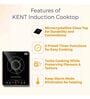 KENT KAG-01 2000W Induction Cooktop Touch Buttons in Black Colour