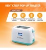KENT Plastic Anti-Skid One Touch Operation Toaster (White)