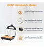KENT Plastic Non-Toxic Ceramic Coating Plate Sandwich Maker (Black)