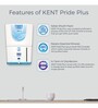 KENT Pride Plus RO + UV + UF + UV in Tank Wall Mounting Water Purifier (White)