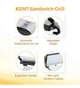 KENT 700W Sandwich Grill with Non-Toxic Ceramic Coating with Adjustable Height Control