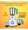 KENT Sharp Overheating and Overcurrent Protected Mixer & Grinder (White)