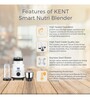 KENT Smart Nutri 3 Speed Control with Pulse Function Mixer & Grinder (White)