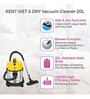 KENT Stainless Steel 1200 W Vacuum Cleaner (Silver)